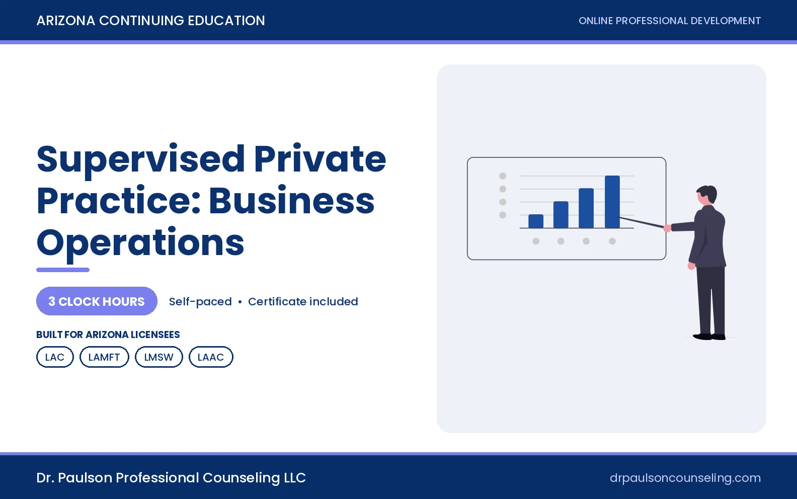 Supervised Private Practice in Arizona: Business Operations course cover