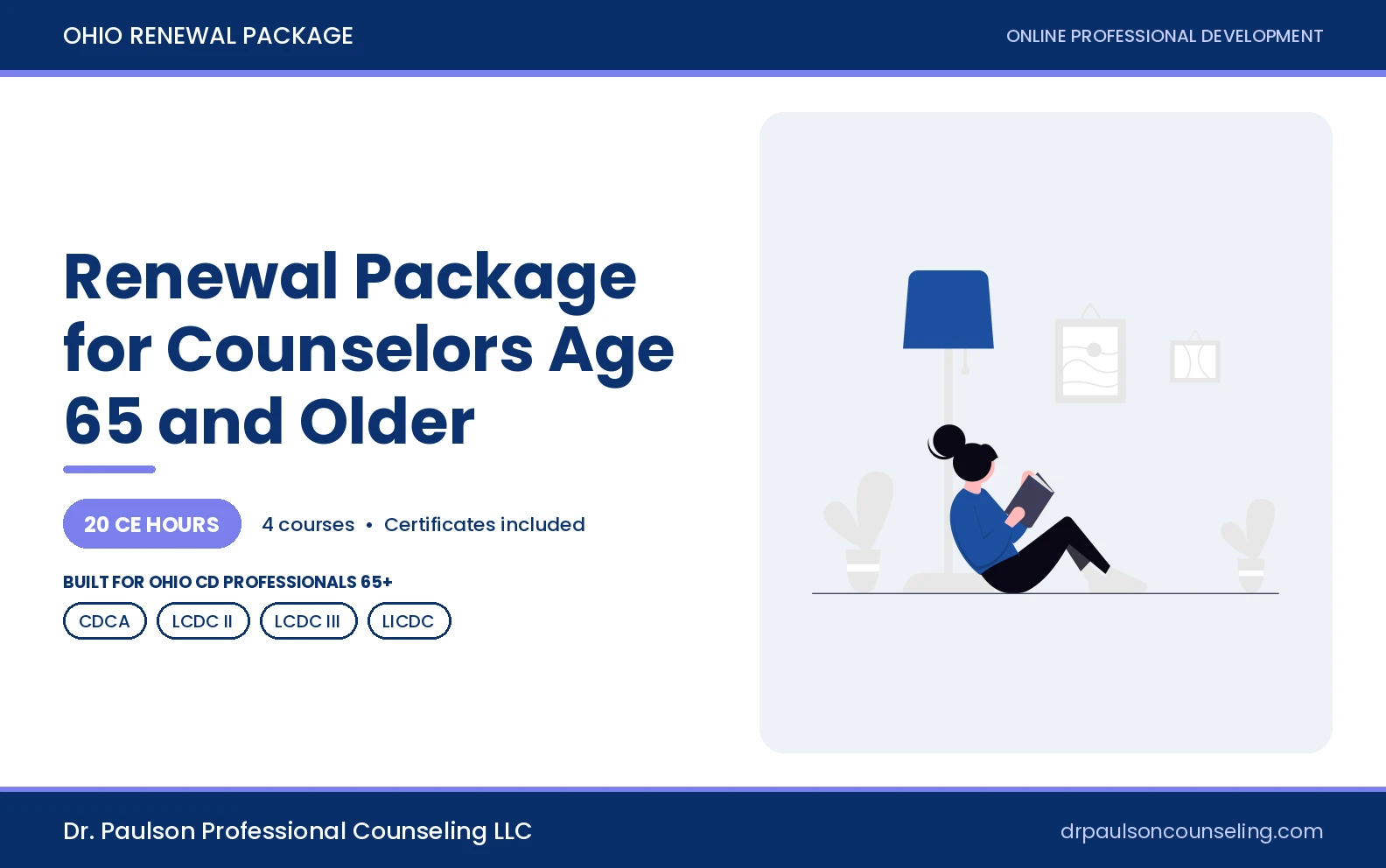 Ohio renewal package for counselors age 65 and older cover